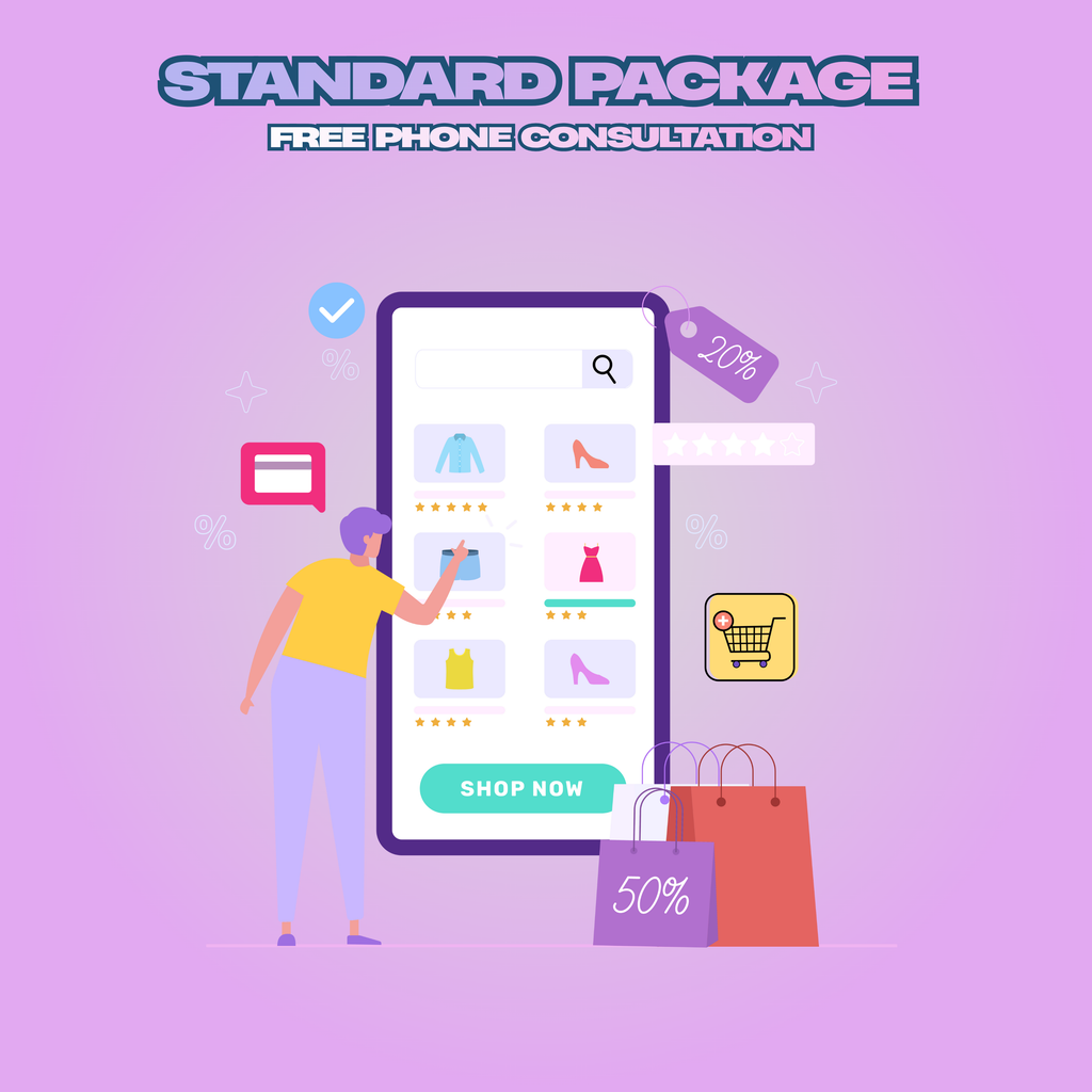Standard E-Commerce Marketing Package GCC | Multi-Platform Sales and SEO Optimization