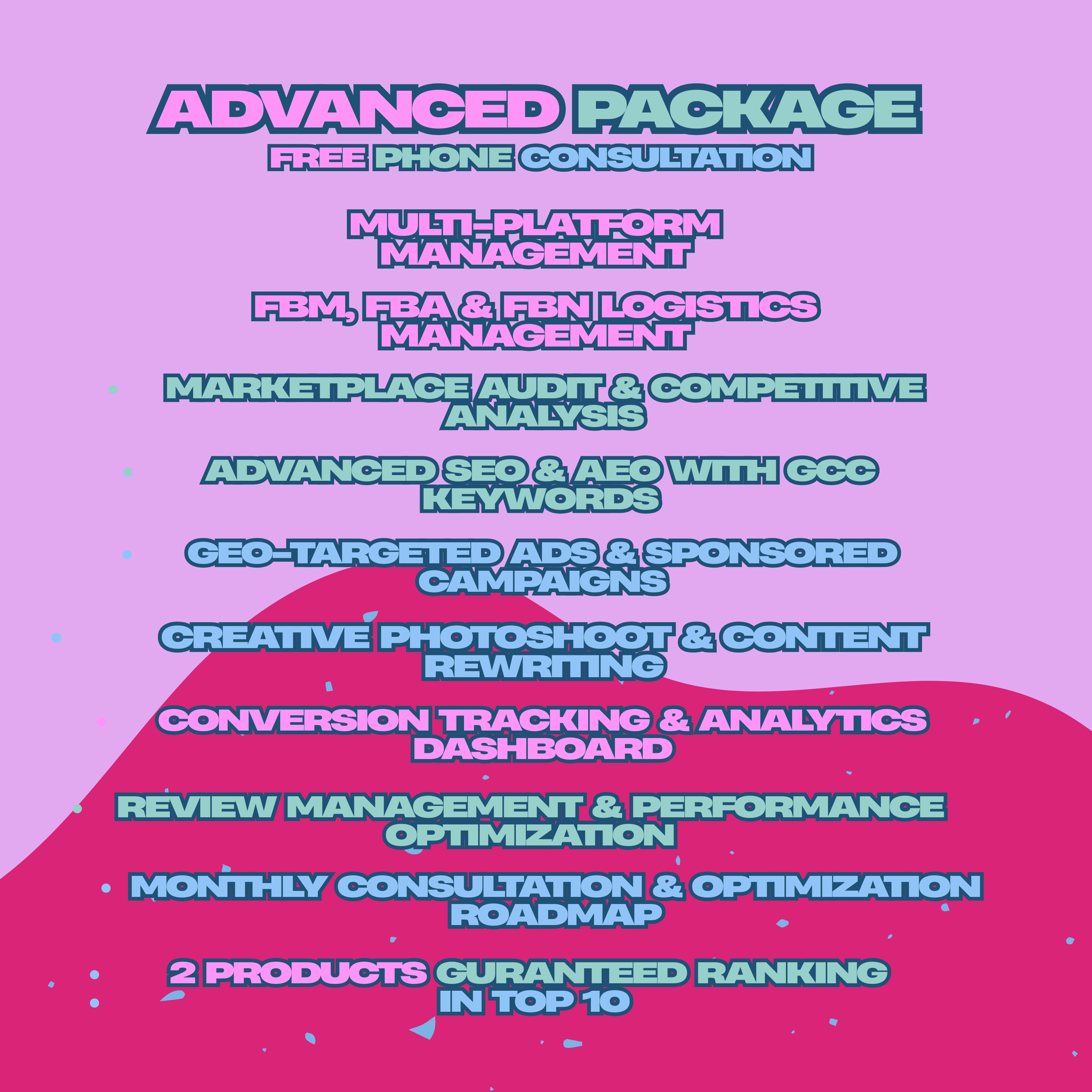 Standard E-Commerce Marketing Package GCC | Multi-Platform Sales and SEO Optimization